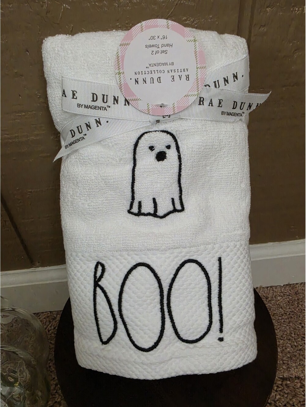 Rae Dunn Boo! Hand Towels Set Of 2 [COPY]